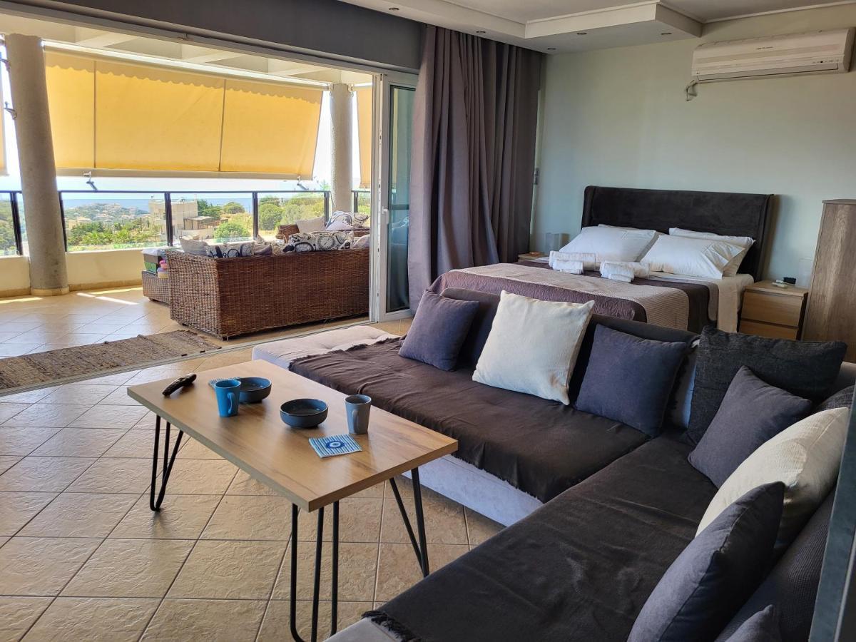 "Stergiou Luxury Apartment 2Nd Floor" Με Κοινη Πισινα Saronida Extérieur photo